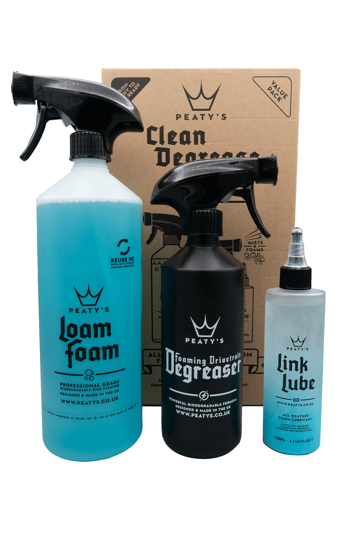 Peaty's Gift Pack - Clean Degrease Lube